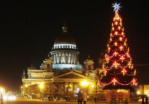 Новогодняя ночь на воде в Санкт-Петербурге